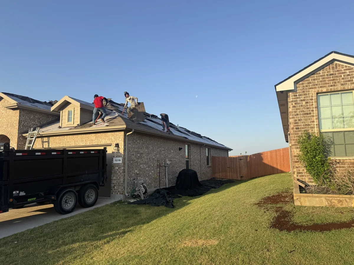 Storm damage roof inspection by My Roofing in Cleburne TX